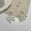 Pendientes de Flor con Borlas Estilo Casual de Moda para Vacaciones Elegantes de Nicho con Cuentas de Colores Pendientes Hechos a Mano Joyería Dulce