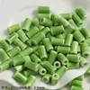 Contas Soltas Cerâmicas Verdes Frescas de Formato Irregular com Furo Passante, Materiais para Pulseira e Colar de Miçangas Artesanais DIY, Acessórios de Joalheria