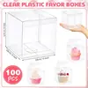 Embalagem Transparente para Pet para Miniaturas, Caixa Quadrada de Plástico para Café, Caixa de Embalagem de PVC para Ração Pet, Caixa de Presente, Alta Transparência