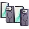 Aplicable a Funda de Teléfono Magnética Duo para iPhone TPU Integrado Plegable Izquierdo y Derecho Ancho Protector Anticaída 18Plegados