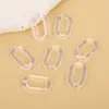 17*27mm hebilla de cadena acrílica transparente material para accesorios de joyería DIY llavero bolsa carcasa de teléfono móvil