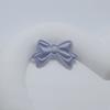 Tela Linda Color Claro Satín Corazón Lazo DIY Accesorios Hechos a Mano Pasador Barra Sujetador Tarjeta Goo Pulsera Accesorios