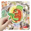 50 Lindos Pegatinas de Graffiti de Animales de Dibujos Animados Geckos Pegatinas Creativas DIY para Cuaderno de Recompensas Infantil Escritorio Computadora