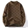 Venta Caliente Transfronteriza, Artículos Populares en Stock, Nuevos Suéteres Casuales de Cuello Redondo para Otoño e Invierno, Prendas de Punto Básicas, Prendas de Punto para Hombre