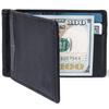 Billetera de Cuero Ligera Plegable al 20% Más Vendida de Comercio Exterior RFID Antirrobo Cepillada Retro Cuero Crazy Horse Clip Dorado Billetera para Hombre