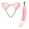 Backcourt Anal Plug Sexy Feminino Utensílio Artificial Raposa Pelo Rabo Metal pequeno Tamanho Anal Plug sm Adulto Sexo Suprimentos