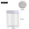 Punto del Fabricante 68 Dientes Botella Transparente de Boca Ancha de 100 ml Plástico Pet Mascarilla Mascarilla para Ojos Embalaje Adhesivo Botella de Fertilizante para Flores