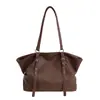Bolsa de Axila Retrô de Grande Capacidade para Mulheres 2025 Nova Tendência Moda Bolsa de Ombro Grande Casual para o Dia a Dia