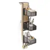 Cesta colgante para puerta de vidrio de baño, estante de almacenamiento para cuarto de ducha sin taladro, estante de almacenamiento para cuarto de ducha de baño