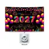 Banner de Año Nuevo 2027 Personalizado Fondo Feliz Año Nuevo Amazon Fiesta en Casa Bandera para Fiesta al Aire Libre