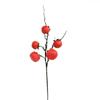 Decoración de sala de estar, cinco cabezas de caqui, decoración de frutas, arreglo floral, ramo, piso, flores secas, todo va bien, simulación de caqui.