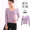 Ropa de Práctica de Ballet de Verano para Adultos, Tops de Danza, Trajes de Gimnasia con Cuello en V para Danza China, Leotardos de Manga Corta para Exámenes de Arte
