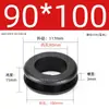 Cubierta protectora de silicona negra estilo europeo, con superficie esmerilada, de doble cara, para bobina protectora, con salida de cable pasante, orificio pasante, anti-corte, para tendedero