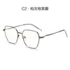 Armazones Metálicos para Gafas de Acero Inoxidable de Alta Calidad, Gafas Anti Luz Azul, Artesanía con Acentos de Pintura, Gafas de Moda sin Graduación