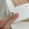 Brincos Borboleta Dupla Camada Retrô Agulha de Prata S925, Acessórios de Orelha Personalizados Tridimensionais, Presilhas de Orelha Simples e Fashion Sem Furo A170