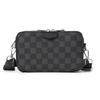 Bolso de hombro sencillo de moda para hombre, marca de moda, pequeño bolso cuadrado a cuadros, nuevo bolso de hombro pequeño para viajeros, bolso de mensajero, disponible al por mayor