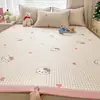 Capa Superior Clase A 100% Polietileno PE Hielo Frijol Enfriamiento Jacquard de Alto Grado Sandwich Compuesto Alfombrilla Suave de Enfriamiento Ropa de Cama
