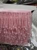 Em Estoque Tassel de Cristal com Contas Pesado Tassel de Fita Código de Barras Acessório Hanfu 5cm Guarnição de Renda
