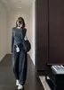 Zedaijiai recomienda encarecidamente ~ Jeans de mujer de alta calidad, estilo casual, tiro alto, pierna ancha adelgazante, nueva colección otoño e invierno