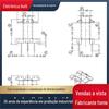 EF20 esqueleto do transformador de alta frequência vertical espaçamento entre linhas de 3+3 pinos 10mm BOBINA