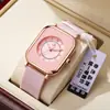 Reloj de Mujer Ins Alto Valor Estudiante Nicho Cuadrado Moda Simple 2024 Nueva Entrada Lujo Retro Reloj de Cuarzo
