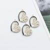Moda Coreana al por mayor Mariposa de Diamantes Completos Corazón Calado con Goteo de Aceite Pendientes Colgante de Joyería Dulce Accesorios de Aleación