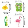 Decoração de Festa de Verão na Beira-Mar Bandeirola Havaiana de Flamingo Amazon Nova Bandeirola Decorativa Havaiana