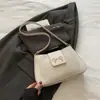 Bolso de Hombro Producto Nuevo Color Sólido Textura Simple Versátil Casual Bolso Cruzado Nicho Producto Nuevo Casual para Viajes Diarios Bolso Cruzado