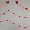 Día de San Valentín Corazón de Amor Forma de Corazón Cortina de Flores Desplegables Decoración Colgante de Globos Decoración de Habitación de Boda Fiesta Festiva Corazón Rojo Flor de Corazón