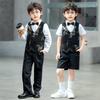 Traje de chaleco chino nuevo para niño Estilo nacional Bordado Flor Ropa de actuación para niños Actuación de anfitrión de piano para niños Traje pequeño