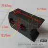 Aleación de Aluminio Puerta Retráctil Eléctrica Accesorios de Plástico Bloque Horquilla de Goma Deslizante Junta Tórica Funda Resistente al Desgaste Conector de Clip de Cable Guía