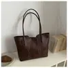 Moda Europea Transfronteriza Costura 2026 Nuevo Popular Simple Gran Capacidad Casual Retro Bolso de Hombro