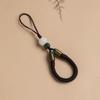 Lanyard de Muñeca para Teléfono Corto Tejido a Mano, Pulsera Anillo para Mujeres, Duradero y Exquisito, con Diseño de Loto y Vintage