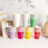 Vasos de Papel Desechables Transfronterizos para Decoración del Hogar y Restaurante, En Stock, Engrosados, Coloridos, Vasos de Agua para Negocio Mayorista Comercial