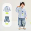 Conjunto de Camisa para Niños Kaka Panda Conjunto de Otoño para Niñas Conjunto Casual de Dos Piezas para Niños Ropa de Primavera y Otoño para Bebé Moderno