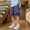 Pantalones Cortos Cargo para Hombre al por Mayor Verano Nuevos de Moda Calle Alta Bolsillo Grande Estilo Americano Deportivos Casuales hasta la Rodilla Ropa para Hombre