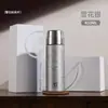 Copo isolado revestido de titânio copo de titânio caneca com infusor dupla camada para vinho quente copo para saúde para separar chá e água copo para presente caixa para presente