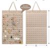 Bolsa Colgante de Fieltro para Guardar Pasadores, Almacenamiento de Accesorios para el Cabello para Niños, Almacenamiento de Pasadores y Pendientes, Estante de Almacenamiento de Fieltro de Gran Capacidad Montado en la Pared