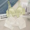 Belleza Sexual Espalda Taza Delgada Paramelia Sujetador Transpirable Ropa Interior Sin Aro de Acero Jelly Triángulo Taza Pecho Pequeño Push-up Sujetador