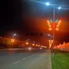 Poste de Lámpara LED Forma de Poste Decoración Festiva Lámpara de Paisaje Fabricantes de Lámparas para Hacer Iluminación Exterior Poste de Lámpara Patrón Artístico Lámpara de Escena Nocturna