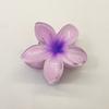 Oufelai Grampo de Cabelo Flor de Plumeria Cruzado Europeu e Americano Grampo Lateral Penteado para Trás do Cabelo Presilha de Tubarão Acessório de Cabelo Que Não Danifica o Cabelo
