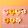 Gato de Dibujos Animados Donut Accesorios de Resina Pegamento de Crema Decoraciones para Fundas de Teléfono Pinzas para el Cabello Artículos Pequeños Lindos y Adorables