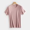 Nova Camiseta Masculina de Manga Curta para Primavera e Verão, Algodão com Absorção de Umidade, Respirável, Caimento Solto, Modeladora, Casual para Casa e Uso ao Ar Livre