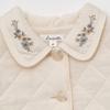 Jinrui Lou2026 Nuevo Conjunto de Falda para Niñas de Otoño e Invierno, Chaqueta Acolchada de Algodón, Vestido Floral de Cuello Alto Pequeño