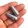 Pendente de chumbo de anel único em forma de gota chumbo em bloco com anel pendente Vara de arremesso Vara de mar Linha secundária de vara de pesca bomba de anzol acessório de pesca em mar