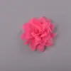 Estilo coreano estampado en caliente punto gasa flor pequeña tela hecha a mano zapatos sombreros accesorios de ropa DIY decoración de flor de cabeza para niños materiales auxiliares