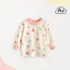 Top de una pieza para niños algodón puro ropa interior para bebé primavera y otoño camiseta de manga larga para bebé capa base para niña pijama para niño