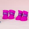 Botas de lluvia antideslizantes para perros, de silicona, con suela suave, impermeables y con funda impermeable.