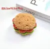Nuevo Venta Caliente Creativo Hamburguesa Sándwich Colgante de Comida Lindo Pastel Peluche Pareja Bolso Llavero Regalo