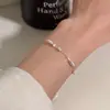 Versão Coreana Pulseira Irregular de Prata Quebrada Enrolada em Prata 925 para Mulheres Colar Feminino Ins Simples Nicho de Alta Qualidade Versátil